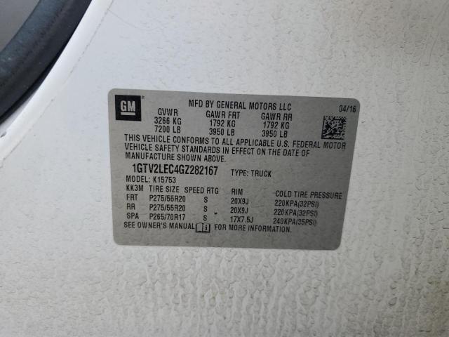 2016 GMC SIERRA K15 - 1GTV2LEC4GZ282167
