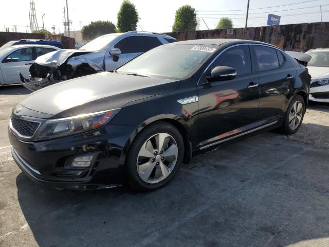 KIA OPTIMA HYB 2014 black  hybrid engine KNAGN4AD8E5072757 photo #1