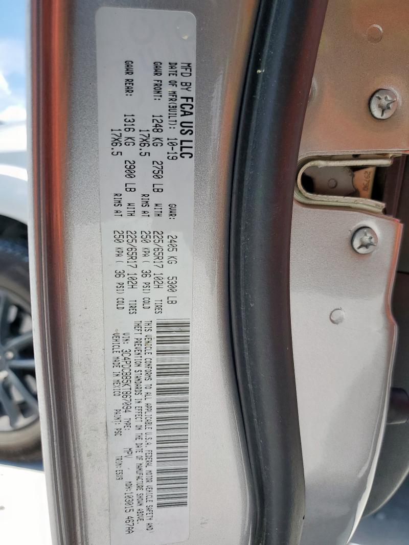 2019 DODGE JOURNEY SE - 3C4PDCBB5KT867094