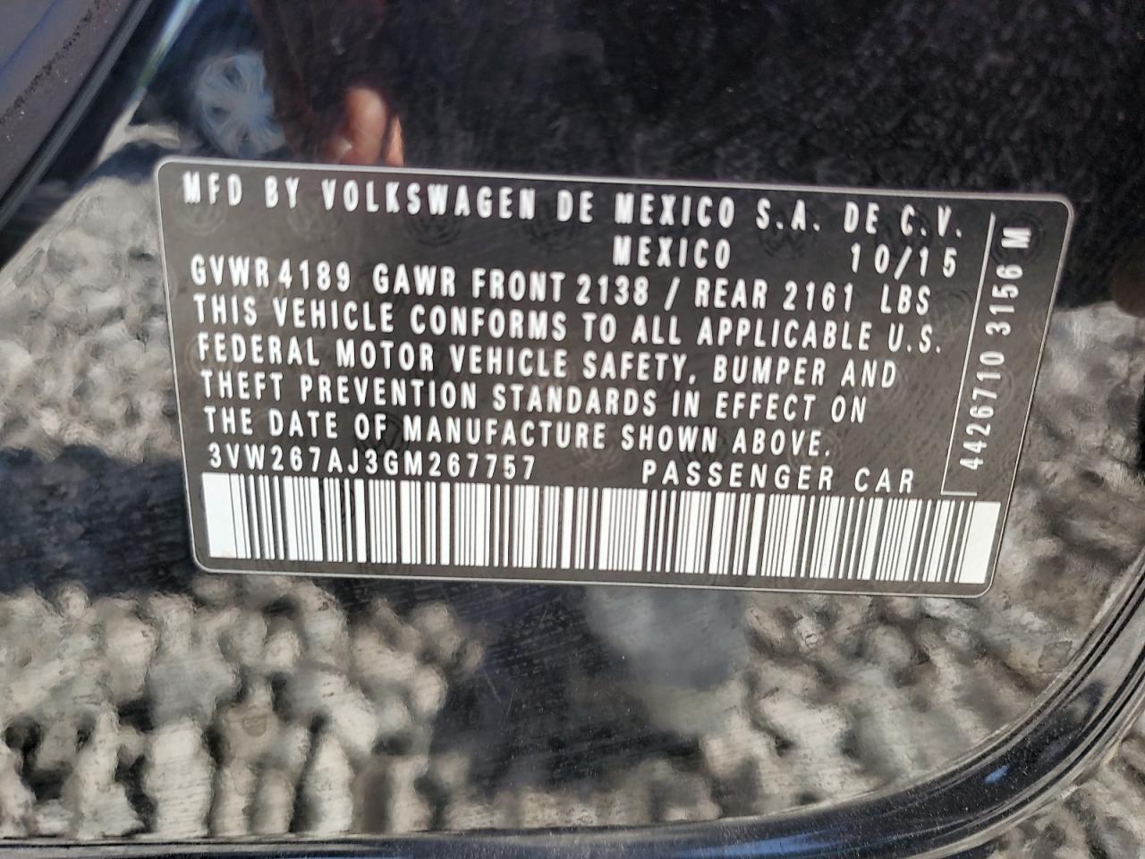Volkswagen Jetta s 2016