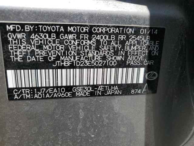 2014 LEXUS IS 250 - JTHBF1D23E5027100