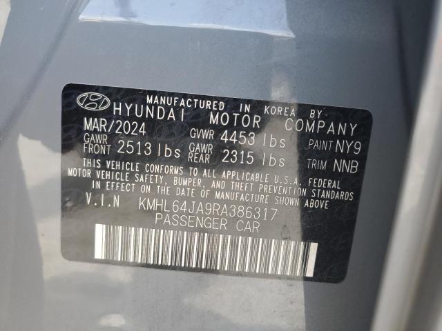 2024 HYUNDAI SONATA SEL KMHL64JA9RA386317