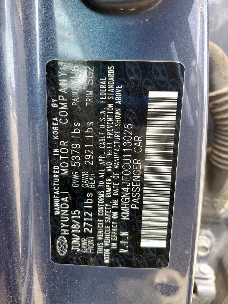 2016 HYUNDAI GENESIS 3. KMHGN4JE0GU113026