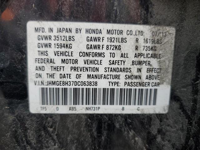 2013 HONDA FIT - JHMGE8H37DC063838