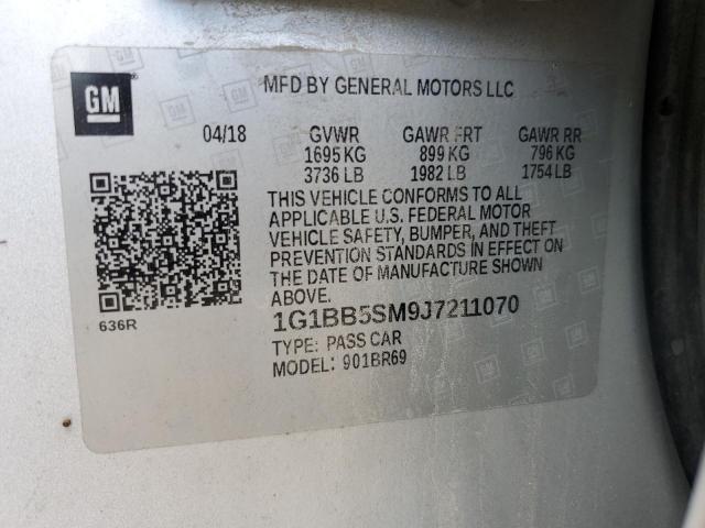 2018 CHEVROLET CRUZE LS 1G1BB5SM9J7211070