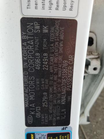 2014 KIA CADENZA PR - KNALN4D70E5138769