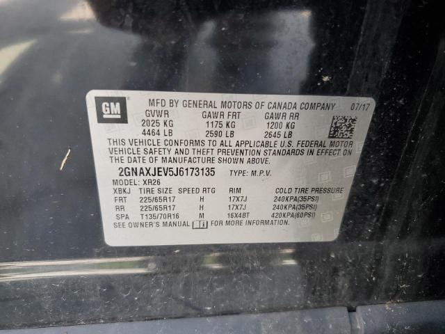 2018 CHEVROLET EQUINOX LT - 2GNAXJEV5J6173135