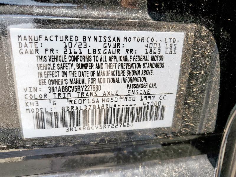 2024 NISSAN SENTRA SV 3N1AB8CV5RY227680
