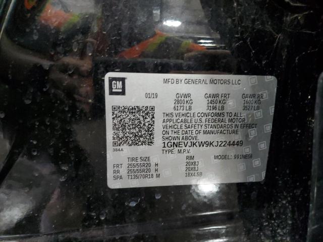 2019 CHEVROLET TRAVERSE H 1GNEVJKW9KJ224449