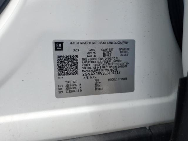 2020 CHEVROLET EQUINOX LT - 2GNAXJEV3L6107217
