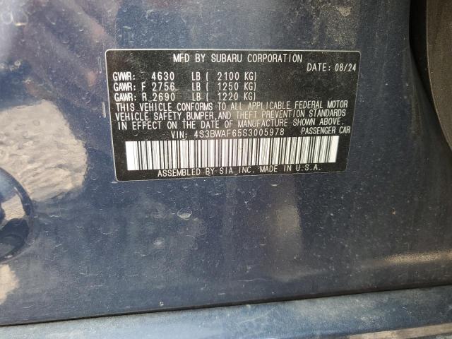 2025 SUBARU LEGACY 4S3BWAF65S3005978