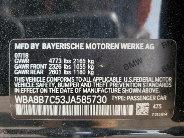 2018 BMW 340 XI WBA8B7C53JA585730