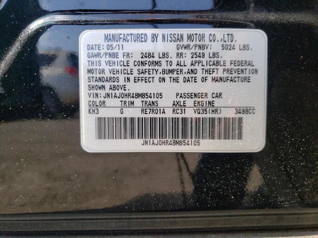 2011 INFINITI EX35 BASE - JN1AJ0HR4BM854105