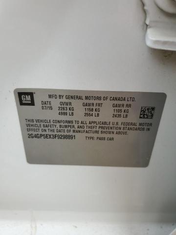 2015 BUICK REGAL PREM 2G4GP5EX3F9298891
