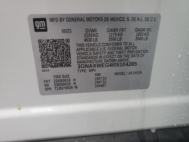 2024 CHEVROLET EQUINOX RS 3GNAXWEG4RS104285