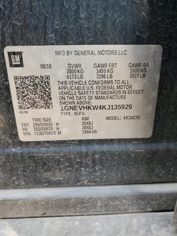 2019 CHEVROLET TRAVERSE L 1GNEVHKW4KJ135929