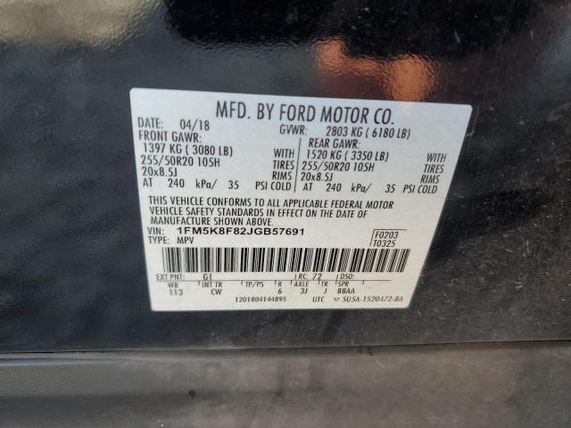 2018 FORD EXPLORER L 1FM5K8F82JGB57691