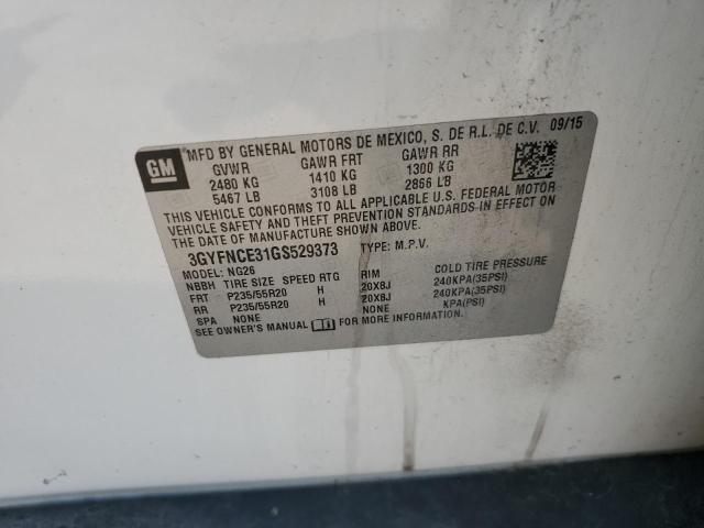 2016 CADILLAC SRX PERFOR 3GYFNCE31GS529373