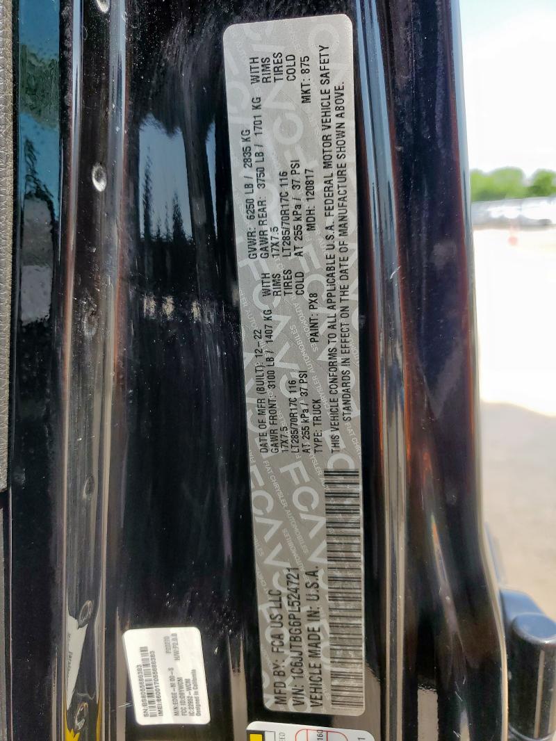 2023 JEEP GLADIATOR - 1C6JJTBG6PL524721