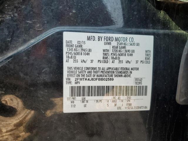 2015 FORD EDGE SEL - 2FMTK4J83FBB02589