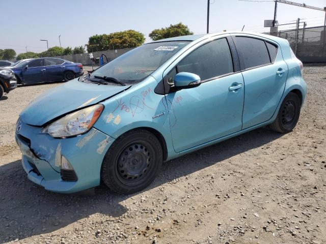 TOYOTA PRIUS C 2014 turquoise hatchbac hybrid engine JTDKDTB36E1065572 photo #1