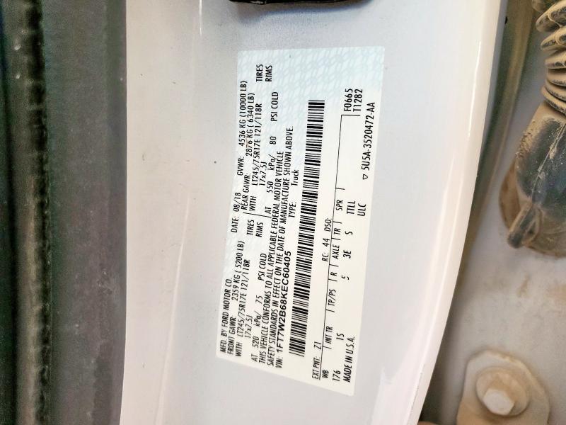 2019 FORD F250 SUPER DUTY 1FT7W2B68KEC60405