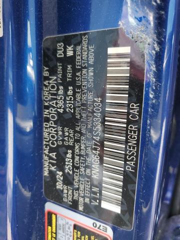 2025 KIA K5 GT LINE KNAG64J74S5334034