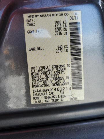 2015 NISSAN ALTIMA 2.5 - 1N4AL3APXFC461213