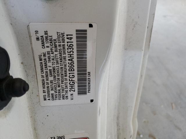 2010 HONDA CIVIC LX - 2HGFG1B66AH536141