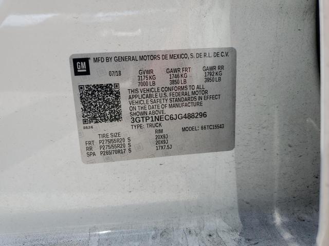 2018 GMC SIERRA C15 3GTP1NEC6JG488296