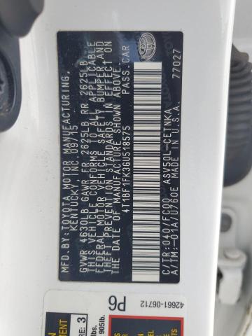 2016 TOYOTA CAMRY LE - 4T1BF1FK3GU518575