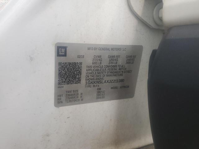 2018 GMC ACADIA SLE 1GKKNSLAXJZ211380