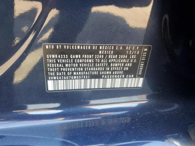 2016 VOLKSWAGEN GTI S/SE 3VW547AU7GM037331