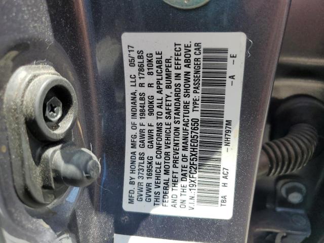 2017 HONDA CIVIC LX 19XFC2F5XHE057650