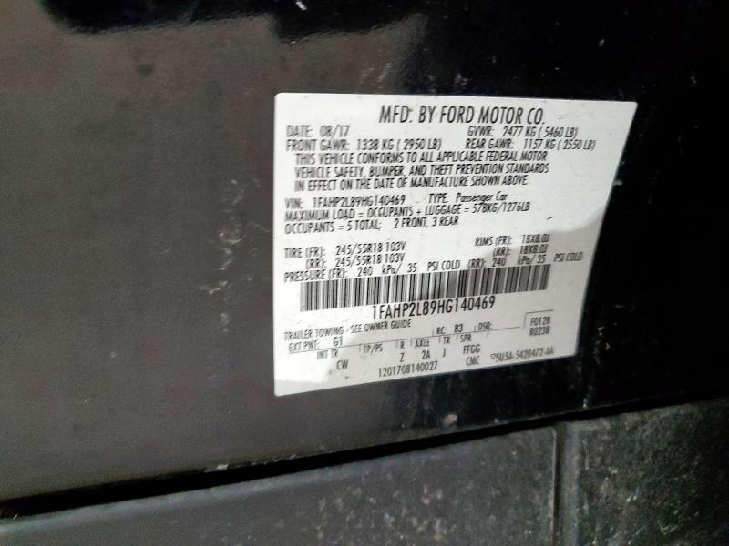 2017 FORD TAURUS POL 1FAHP2L89HG140469