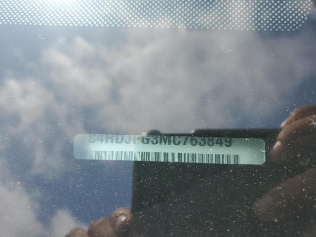 2021 DODGE DURANGO PU 1C4RDJFG3MC763849