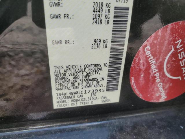 2020 NISSAN ALTIMA S - 1N4BL4BW8LC123935