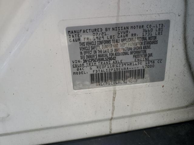 2021 NISSAN KICKS SV - 3N1CP5CV6ML529042