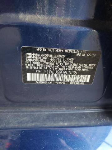 2015 SUBARU WRX LIMITE JF1VA1J69F9810135