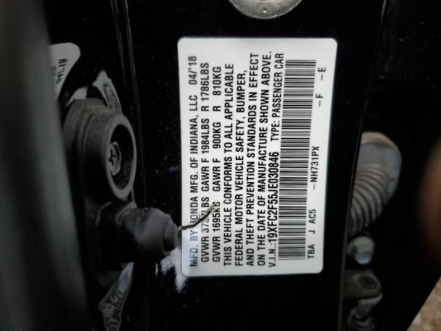 2018 HONDA CIVIC LX - 19XFC2F55JE030846