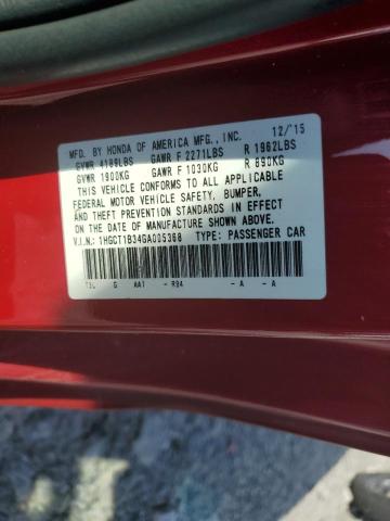 2016 HONDA ACCORD LX- 1HGCT1B34GA005368