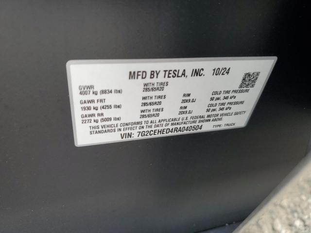 2024 TESLA CYBERTRUCK 7G2CEHED4RA040504