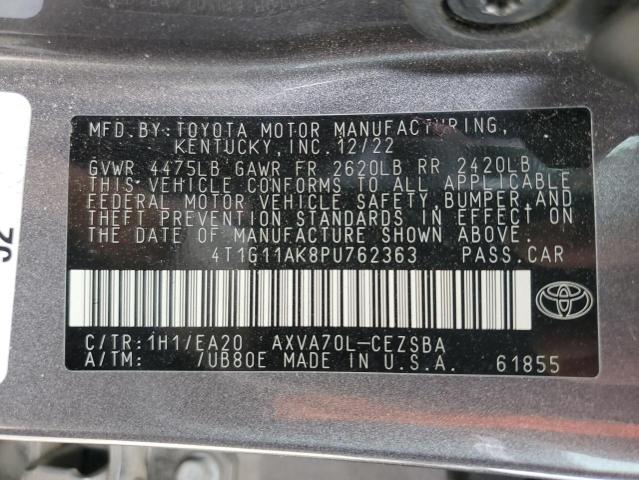 2023 TOYOTA CAMRY SE N 4T1G11AK8PU762363