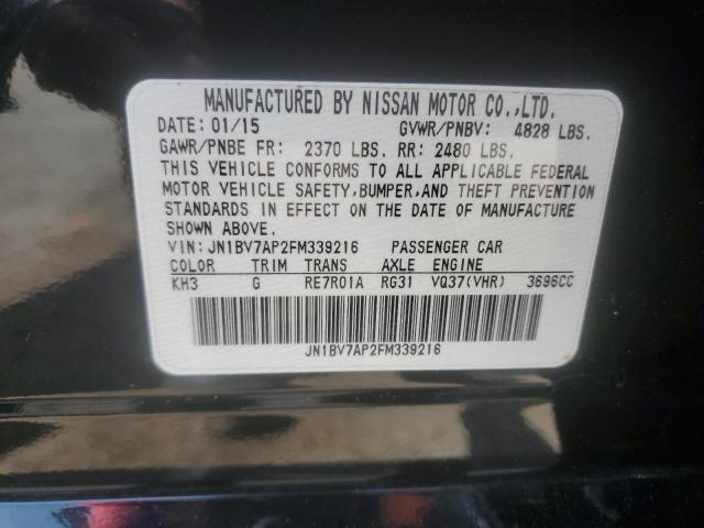 2015 INFINITI Q50 BASE JN1BV7AP2FM339216