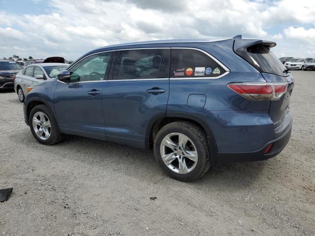 TOYOTA HIGHLANDER 2014 blue  Gasoline 5TDDKRFHXES021214 photo #3