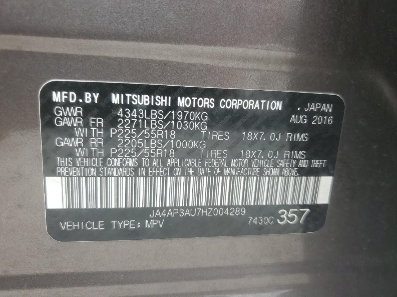 MITSUBISHI OUTLANDER ES