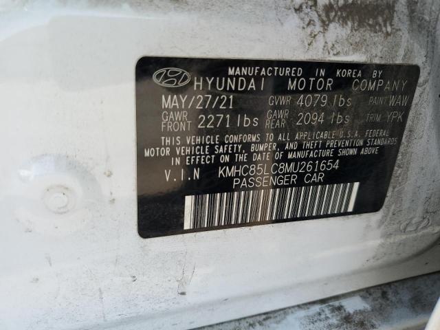 2021 HYUNDAI IONIQ SEL KMHC85LC8MU261654
