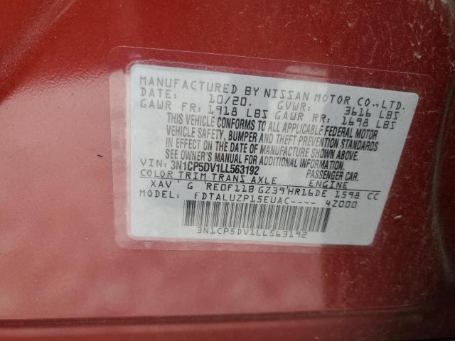 2020 NISSAN KICKS SR 3N1CP5DV1LL563192