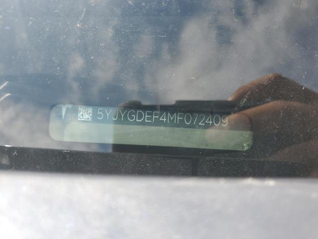 2021 TESLA MODEL Y 5YJYGDEF4MF072409