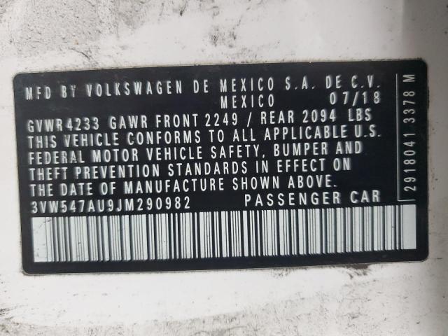 2018 VOLKSWAGEN GTI S 3VW547AU9JM290982